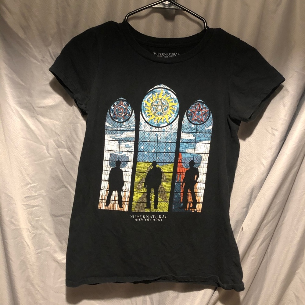 Hot topic Supernatural stained glass window tshirt
